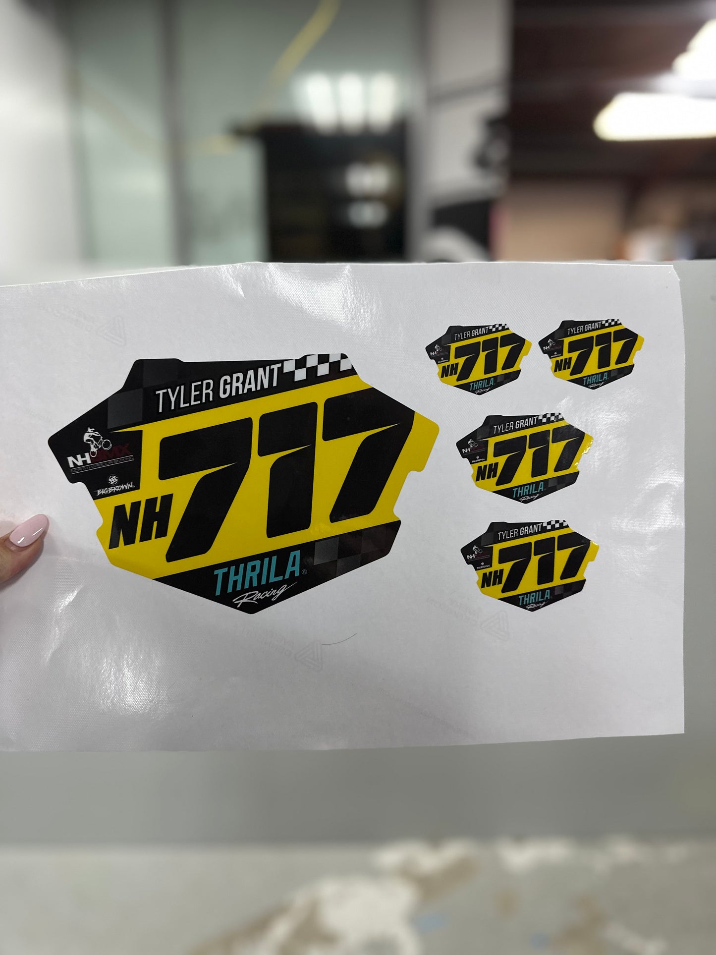 BMX Number Plate Graphic