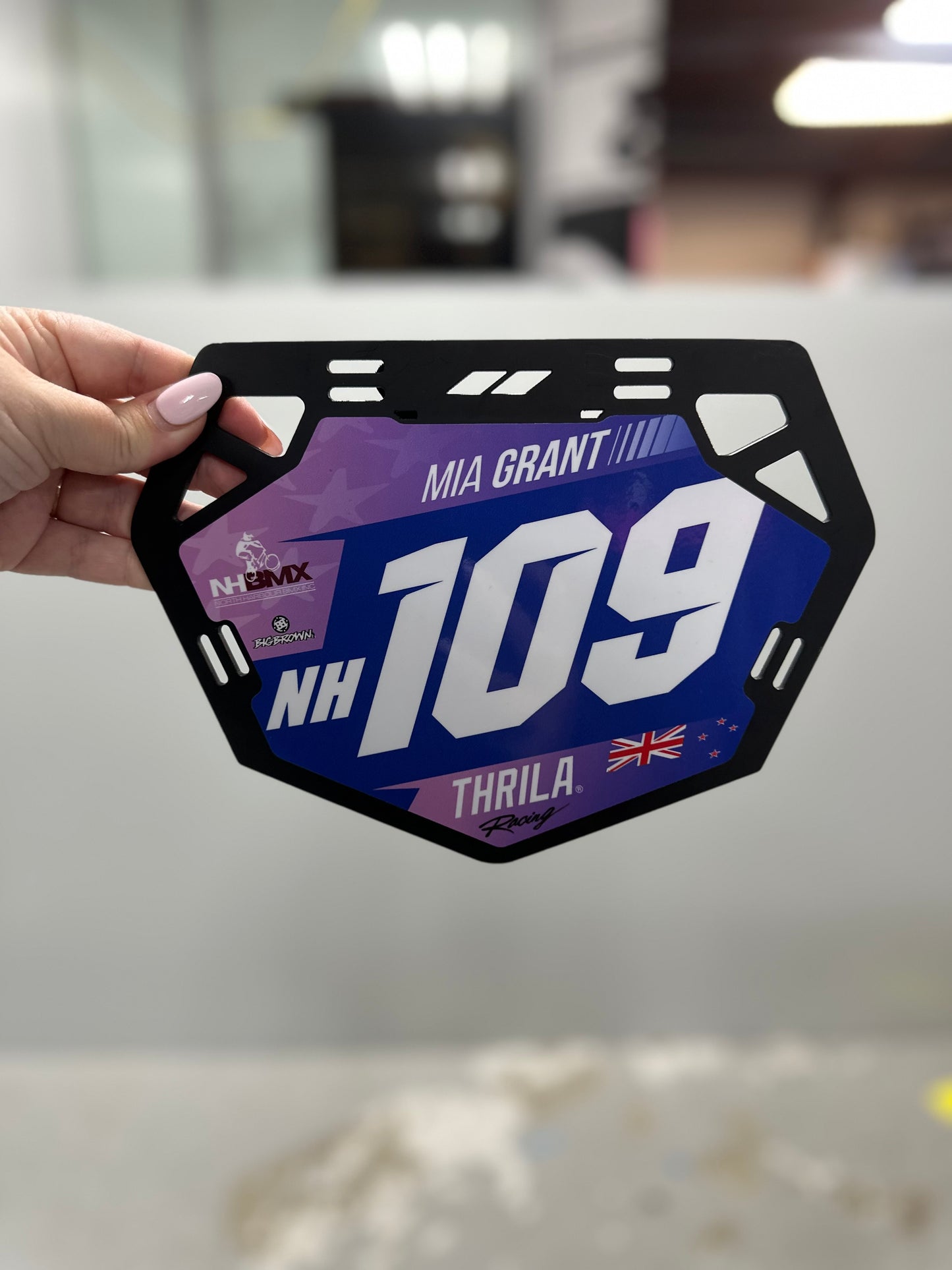 BMX Number Plate Graphic
