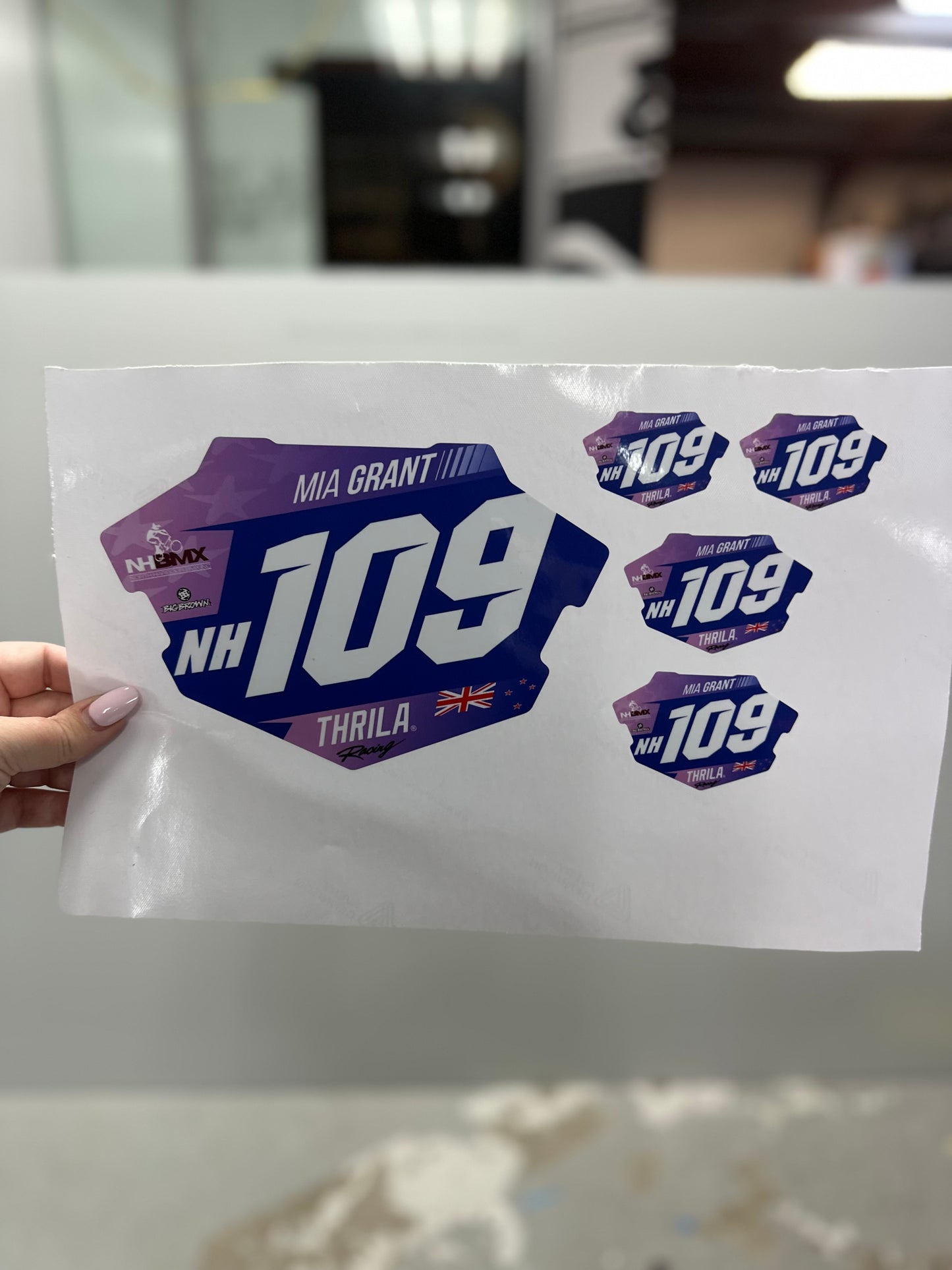 BMX Number Plate Graphic