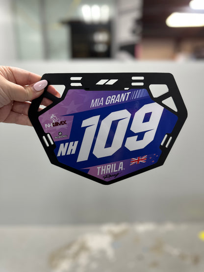 BMX Number Plate Graphic