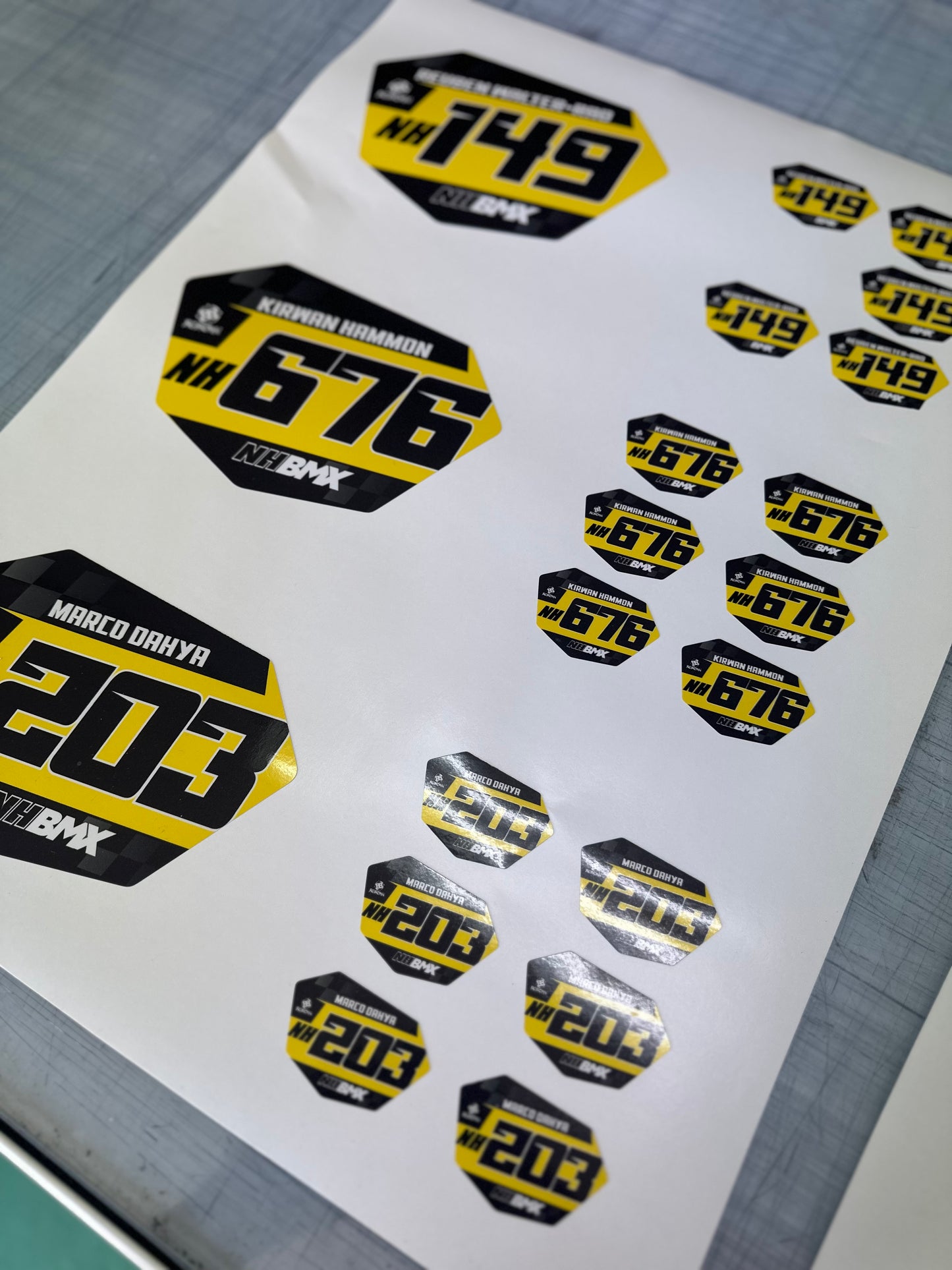 BMX Number Plate Graphic