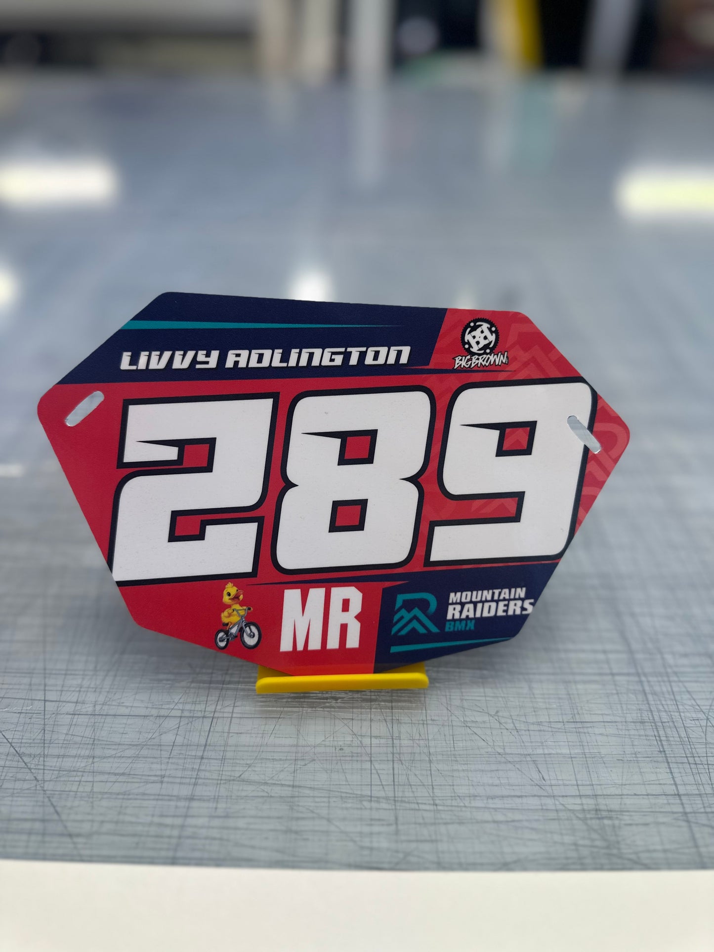 BMX Number Plate Graphic