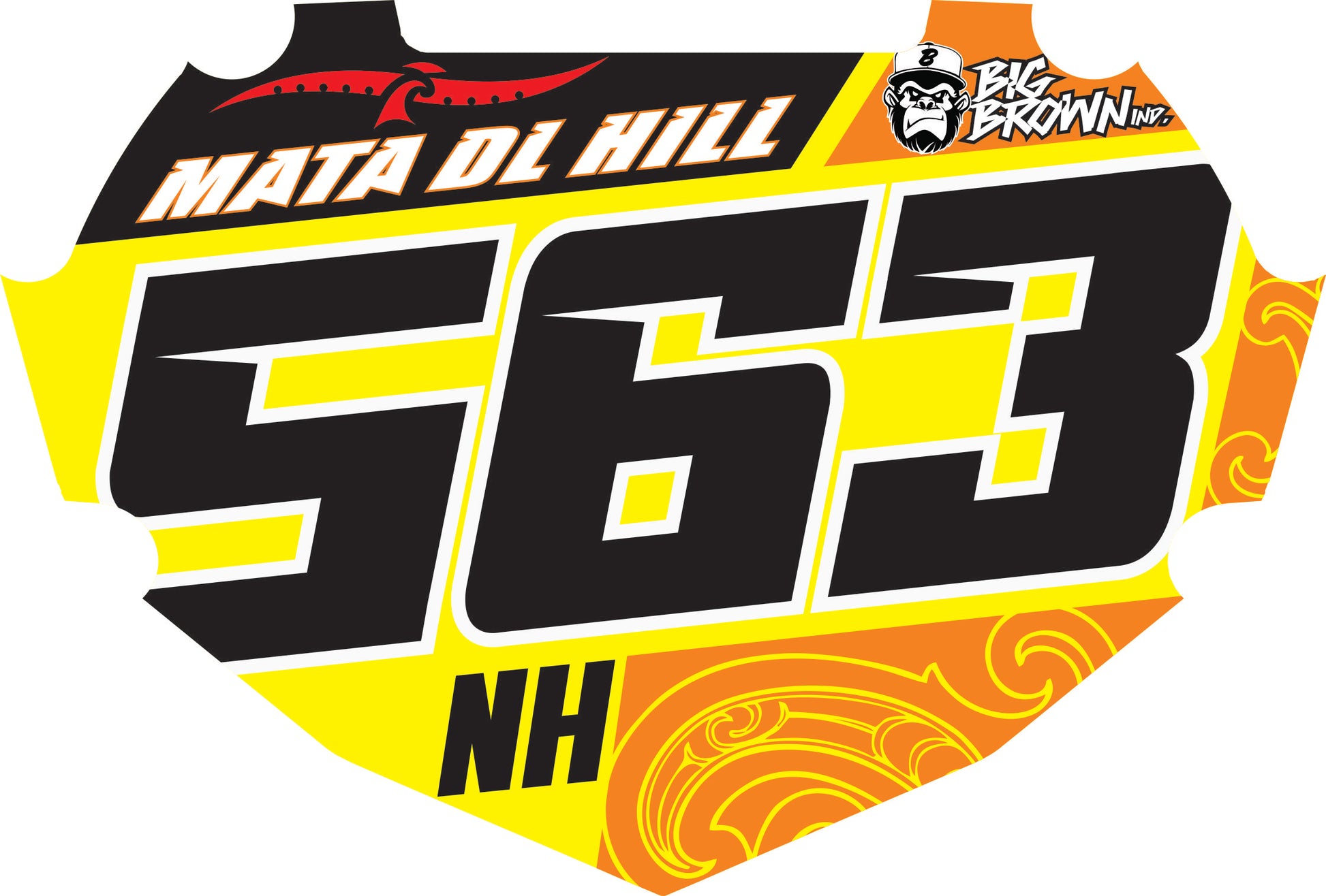 BMX Box Number Plate Graphic – Big Brown Industries