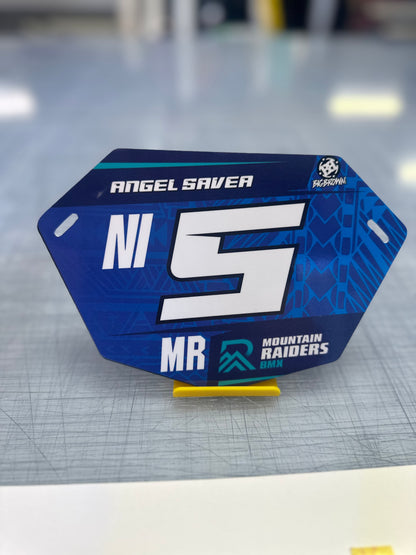 BMX Number Plate Graphic