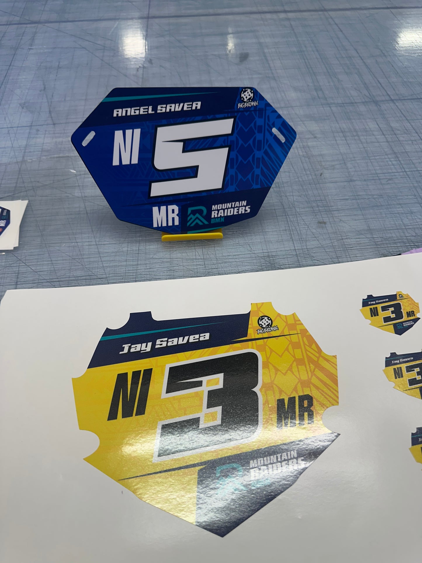 BMX Number Plate Graphic