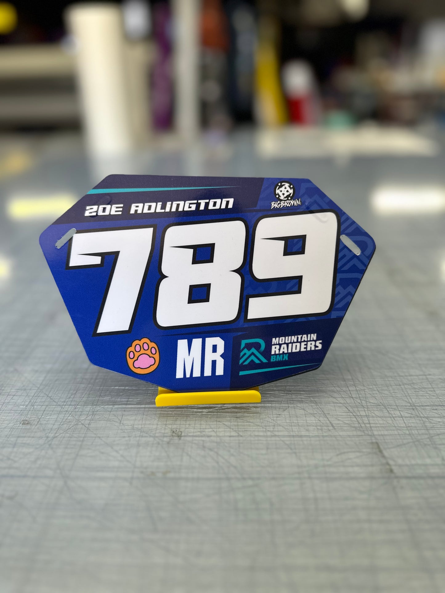 BMX Number Plate Graphic